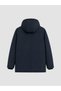 Navy Blue Regular Fit Hooded Men's Puffer Jacket - 5