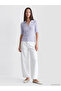Blue Polo Neck Women's Knitwear Sweater - 5