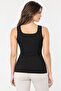 Women's 2-Pack 95% Cotton Square Neck Thick Strap Basic Undershirt - Flexible Soft Everyday Undergarment - 4