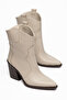Women's Cowboy Boots with Western Stitching Detail, Pointed Toe, Thick Heel Boots