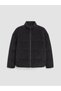 Anthracite Water Repellent Boys' Velvet Inflatable Coat