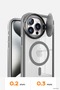 Zngzrmll Newface iPhone 15 Pro Case Telescope Lens Magsafe Silicone Cover (234353) - Navy Blue - 5