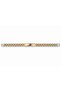 Strata Stainless Steel Men's Bracelet Gold Silver Color Double Tone Heavy Metal Bracelet - 5