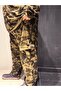 Camouflage Zippered Plus Size Suit Set of 2 Tracksuit with Cargo Side Pockets and Zippered Deep Pockets - 4