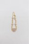 Lotus Flower Model Zircon Stone Gold Color Stainless Steel Women's Bracelet - 3