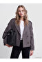 Two Mt Shop Quality Lcw Vision Gray Jacket Collar Women's Cashmere Coat