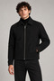 Men's Black, Classic Collar Zippered Lined Cashmere Jacket – Regular Fit Short Cut Winter Cashmere Jacket