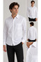Long Sleeve Slim Fit Classic Non Iron Satin Cotton Shirt - 2