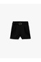 Mini Shorts with Pile Detail and Belt Detail - 3