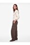 Pearl Beaded Knitted Shawl Collar Long Sleeve Ribbon Bow Knitwear Sweater - 2
