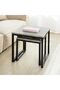 Coffee Table Set Side Nesting Tables طاولات خدمة Space-Saving Small Tables, طاولة قهوة and طاو - 5