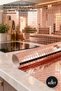 2 Pieces Self-Adhesive Mirrored Square Bronze Sticker – Mirrored Panel Decorative Glass Mosaic Texture for Kitchen Bathroom Mirror Tile Self-Adhesive