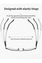 نظارات قراءة للرجال مصنوعة من التيتانيوم المرن، نظارات بفلتر الضوء الأزرق، مساعد للقراءة، عالية الوضوح - 6