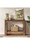 41.3" Rustic Wood Console Table with Storage, Farmhouse Sofa Table for Behind Couch or Ha - 6