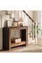 41.3" Rustic Wood Console Table with Storage, Farmhouse Sofa Table for Behind Couch or Ha