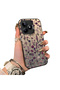 For Realme C51/C53 Compatible French Style Purple Tone Wild Flower Phone Case Shockproof