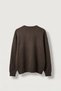 Men's Oversize Crew Neck Text Embroidered Knitwear Sweater Brown - 2