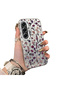 For Tecno Camon 40 Pro 5g Compatible French Style Purple Tone Wildflower Phone Case Shockproof