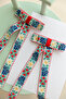 Mini Hearts Cotton Woven Ribbon Bow Ballerina Automatic Clip Buckle - 1 Piece - 4