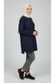 Women's Medium and Older Ages Low Sleeve Tunic with Slits on the Sleeves and Hem, with Bands at the Hem, Short Seasonal Tunic - 2