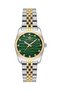 Women's Wristwatch Inside Green Silver Gold