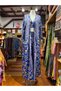 Blue Color Pocket Detailed Silk Trousers Crop Kimono Three-Piece Set - 4