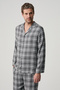 Plaid Patterned Shirt Pajama Set - 2