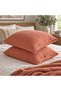 Tile 4 Layer Muslin Wooden Buttoned 100% Cotton 2-Piece Pillowcase Set 50X70 cm - 3
