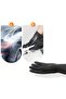 3 Pcs Industrial Gloves – Black Three-Layer Organic Latex Cotton Powdered Lined Work Gloves Garden Construction Work Glove Industrial Glove Agriculture General Use - 4