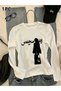 Long Sleeve Urban Graphic Printed Blouse Body