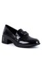 Trapani 602 26Ya Women's Casual Shoes Black Wrinkled Patent Leather