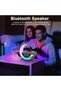 Atmosphere Lamp with 15W Wireless Charger Led Alarm Clock Dimmable Ambient Light Smart Table Lamp with Bluetooth Speaker Dazzling Running Lights 13 Modes Lights for Adults Kids Office Bedroom (White) - 6