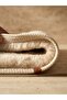 Rabbit Hair Plush Post-Bath Mat Set of 2 Ultra Soft Full Jute Edged Non-Slip Leather Base - 4