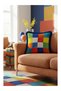 Alita City Milbay Group with a Difference in Color Mixed Raschel Color Block 43 X 43 cm Cushion Cover - 5