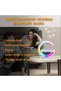 Atmosphere Lamp with 15W Wireless Charger Led Alarm Clock Dimmable Ambient Light Smart Table Lamp with Bluetooth Speaker Dazzling Running Lights 13 Modes Lights for Adults Kids Office Bedroom (White) - 3