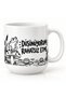 Porcelain Mug Cup 300 ml I'M Thinking Don'T Disturb Written Frog Patterned Funny Coffee Cup Gift Tea Cup