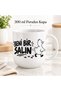 Porcelain Mug 300 ml with the Words'Beni Bir Salın' and Duck Pattern, Funny Coffee Cup, Gift, Office and Tea Cup - 7