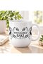Porcelain Mug 300 ml with "Our Friendship" Written and Crane Bird Pattern, Gift for a Friend, Coffee and Tea Cup - 3