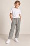 Boys' Gray Plaid Linen Pants - Gray 06-16 Years