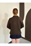 Button Detailed Collared Sleeve Patterned Knitwear Sweater - 5