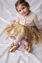 Gold Bowknot Girls' Ballerina Flats for Special Occasions - 2