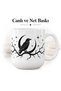 Porcelain Mug Cup 300 ml Raven Moon and Star Patterned Gothic Coffee Cup Black and White Gift Tea Cup - 5