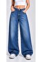 Women's Oversize Wide Leg Baggy Jean Pants - 6