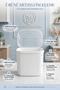 4.5 Lt Large Air-Tight Transparent Lid White Kitchen Pantry Food Flour Legumes Detergent Storage Container Organizer Box 723708 - 4