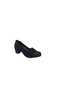 720 Women's Black Stone Stretch Thick Heeled Shoes - 2