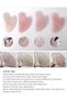 Face Gua Sha Jade Stone Facial Tools, Natural Rose Quartz GuaSha Stone for Skin Care Routine, r - 6