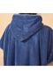 Plain Cappa Bathrobe, Stitched Sides, Blue - 2