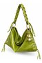 Women's Shoulder Bag with Pearl Star Accessories and Knitted Handle Strap, Soft Textured and Casual Hobo Bag (Width 40 cm Length 23 cm) - 3