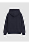 Two Mt Shop Quality Lcw Kids Navy Blue Printed Boys' Thick Zippered Sweatshirt - 4