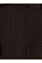 Two Mt Shop Quality Lcw Everyday Brown Denim Look Straight Loose & Baggy Women's Jean Jacket - 6